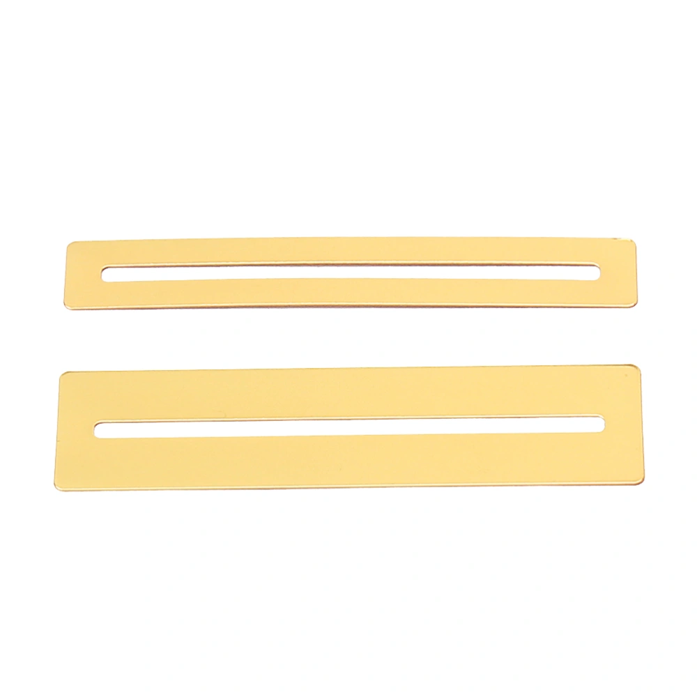 2pcs Fretboard Fret Protector Fingerboard Guards for Guitar Bass Luthier Tool (Gold)