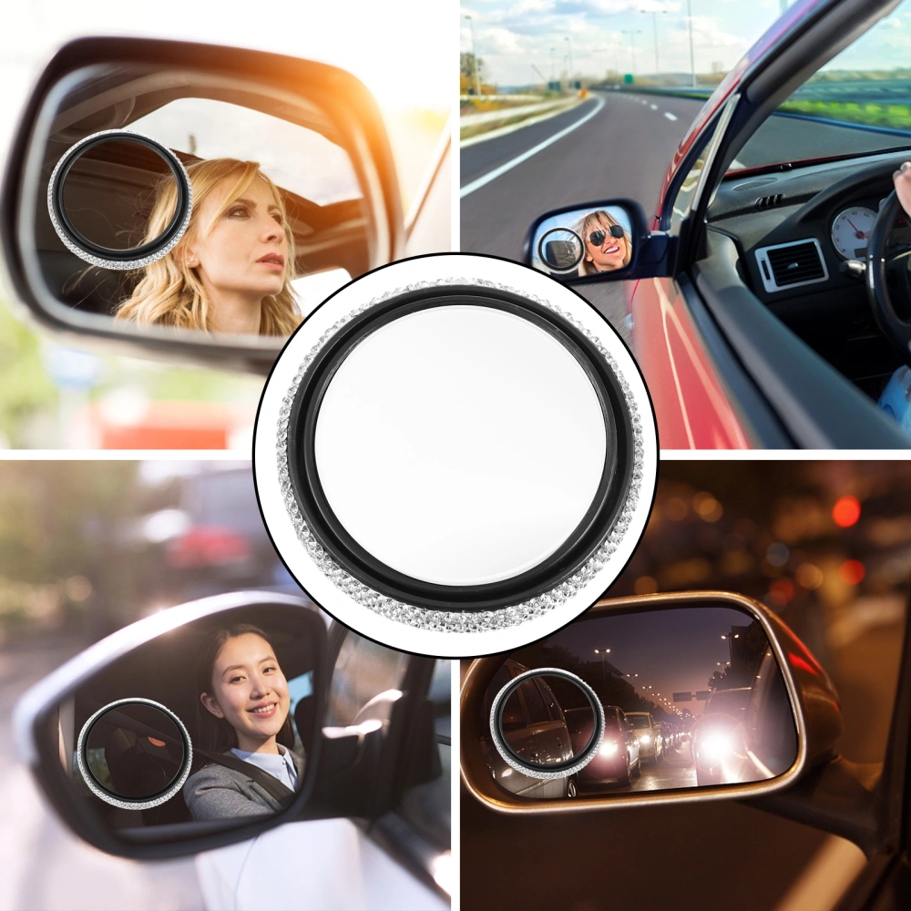 Automobile Rearview Mirror Roratory Blind Spot Mirror Car Auxiliary Mirror