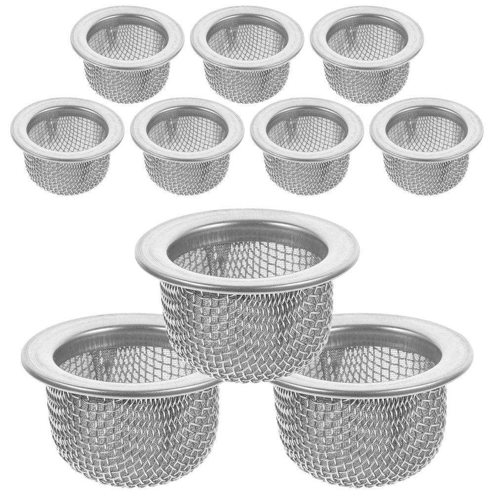 10pcs Bar Strainers Metal Drink Strainer Stainless Steel Cocktail Filter Drink Accessory