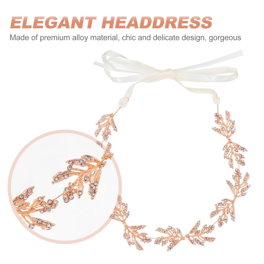 1pc Girls Wedding Headband Shiny Rhinestone Hairband Wedding Party Headdress