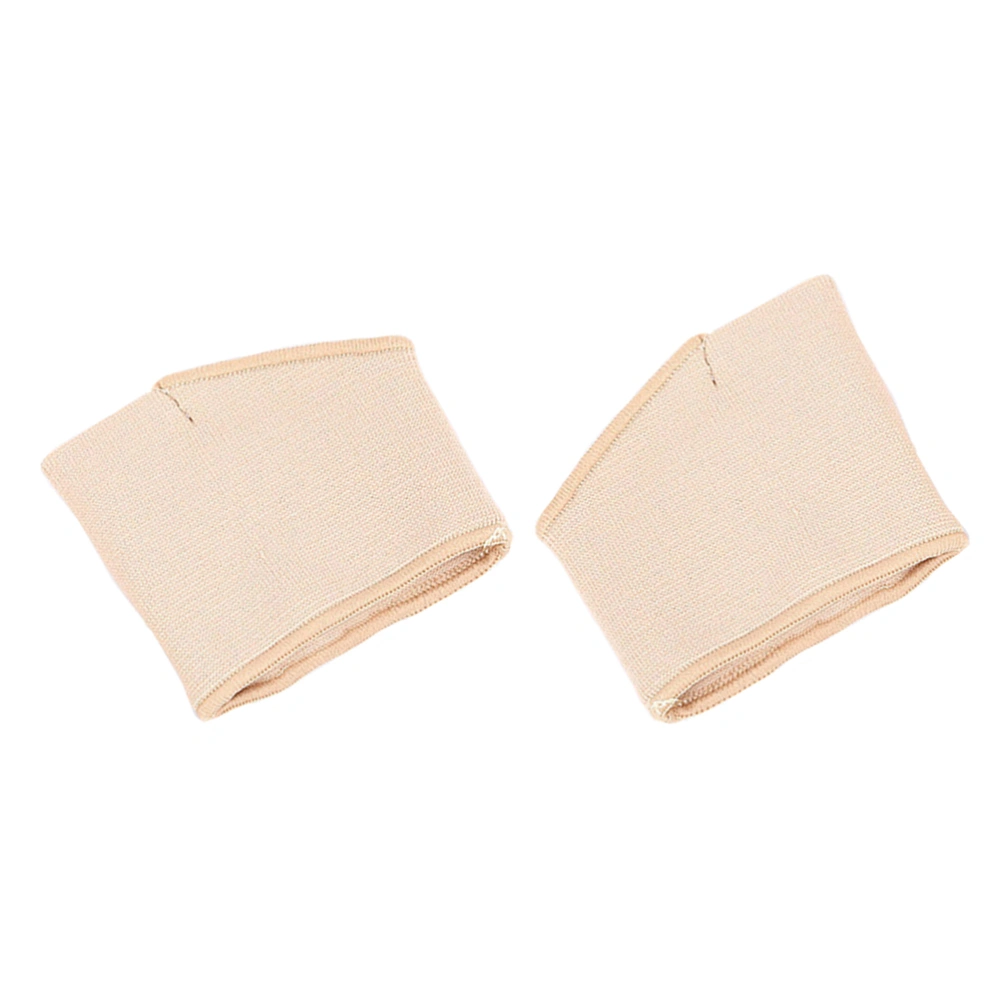 2Pcs Supple High Heel Forefoot Cushions Half-size Foot Pads Non-slip Foot Pads (Beige)