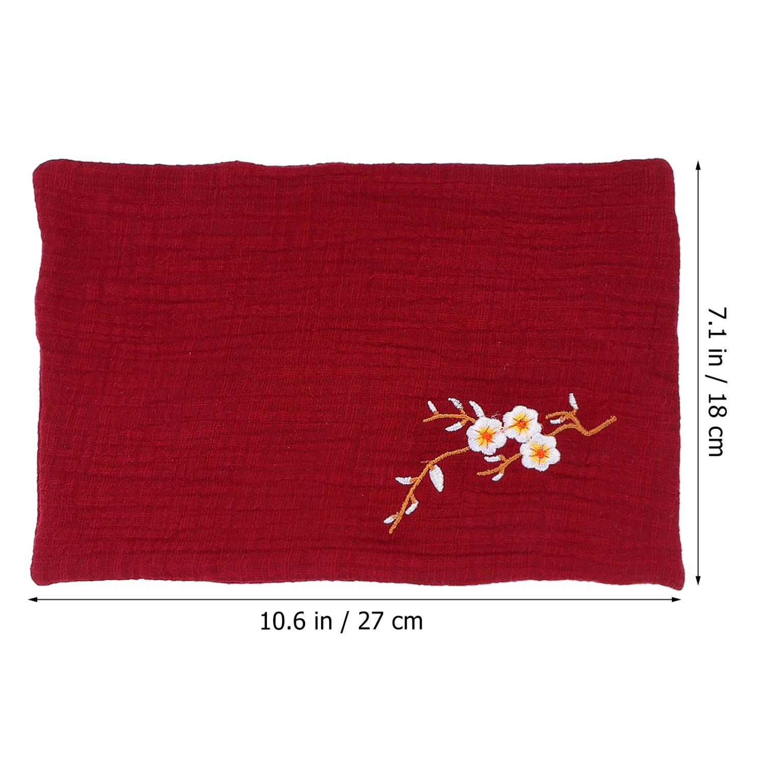 2pcs Vintage Embroidered Tea Napkins Tea Cloth Bowl Teapot Cleaning Towel