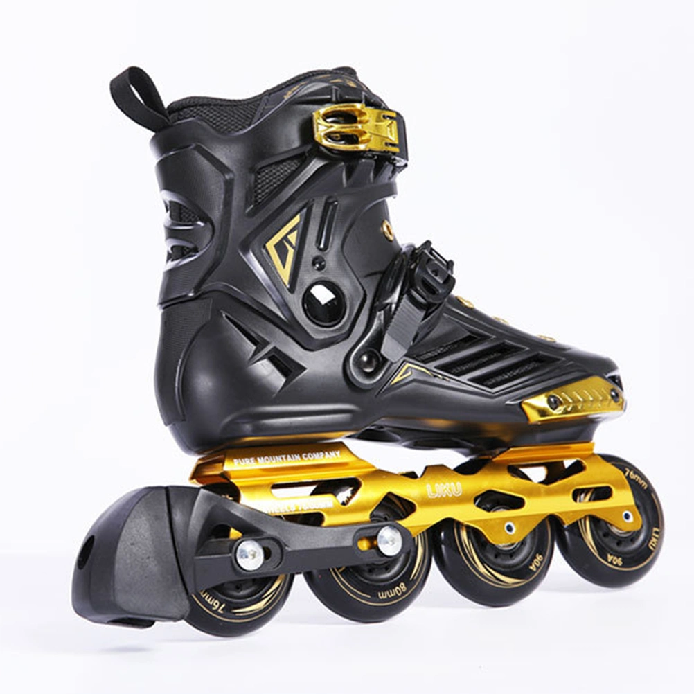 Adult Slalom Skating Inline Roller Skate Shoes Patins Brakes Block Pad
