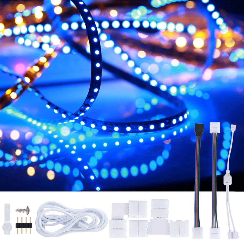 1 Set Practical RGB LED Light Strip Connector Useful LED Light Strip Accessory Light Supply for Indoor Home Decor