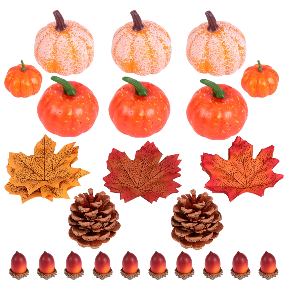 50pcs Froth Imitation Pumpkin Suit Halloween Pumpkin Decorations