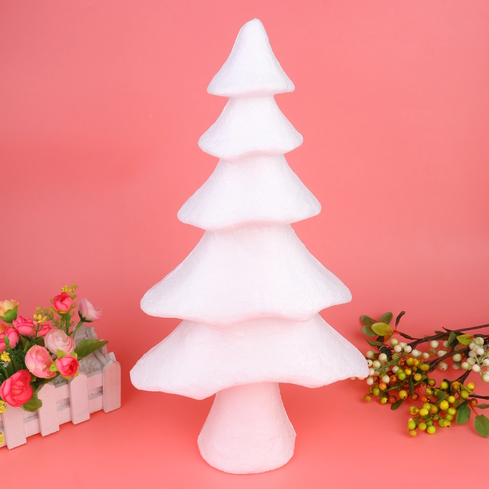 40cm Tree Model White Christmas Tree Kids DIY Craft Material Ornament Christmas Layout Decorative Props for Child Kids