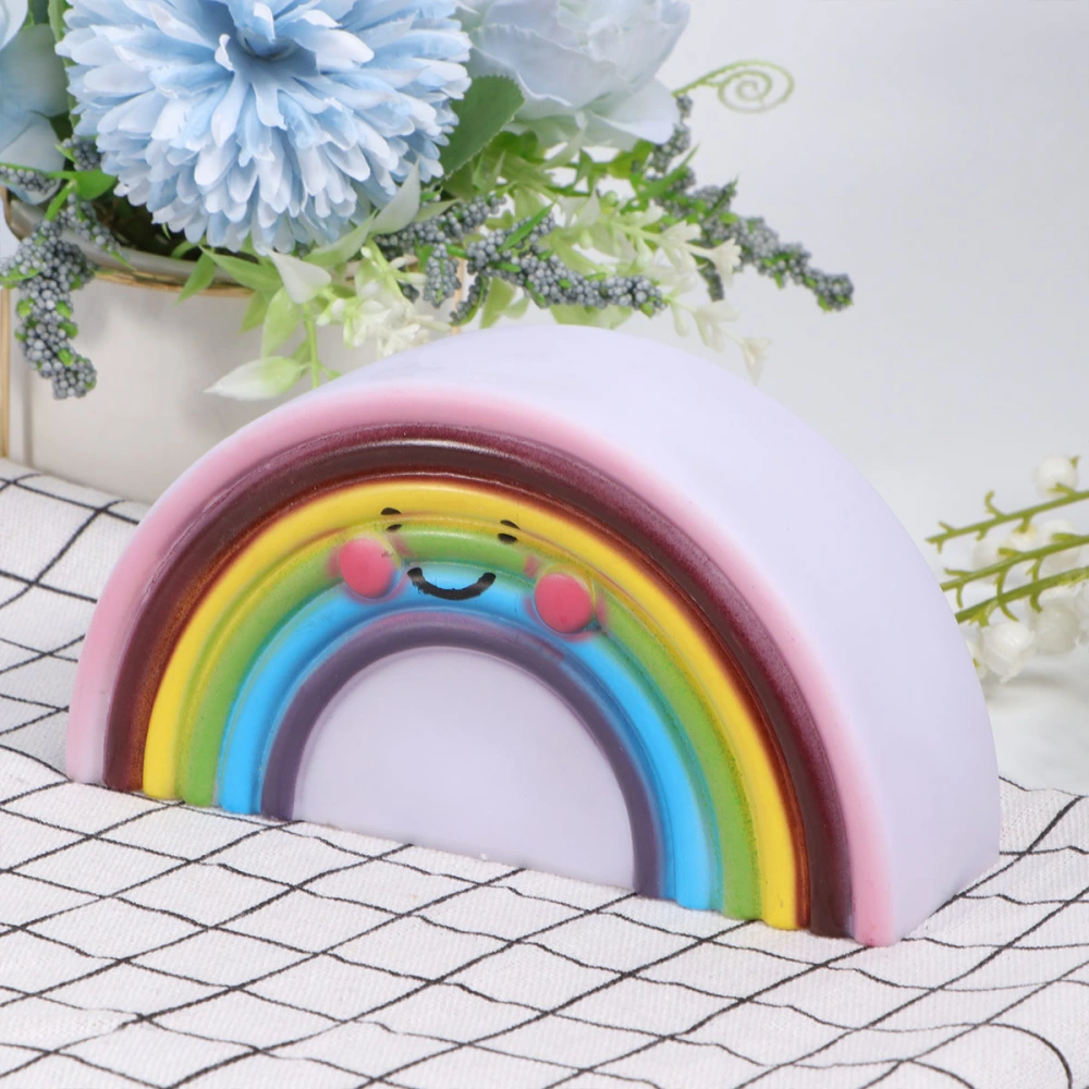 1PC Cartoon Rainbow Led Bedroom Bedside Silicone Night Light Pat Light Table Lamp