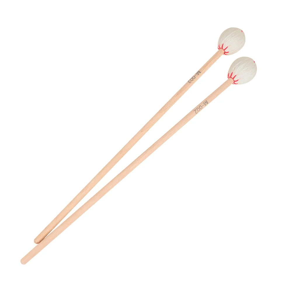 2pcs Marimba Hammers Maple Drumsticks Premium Drum Mallets for Marimba