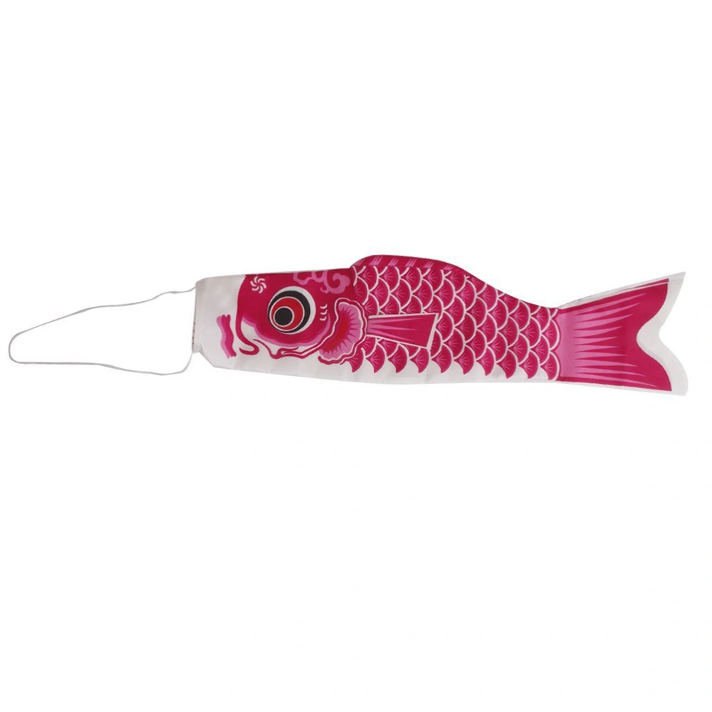 55cm Japanese Carp Flag Koinobori Windsock (Rose Red)