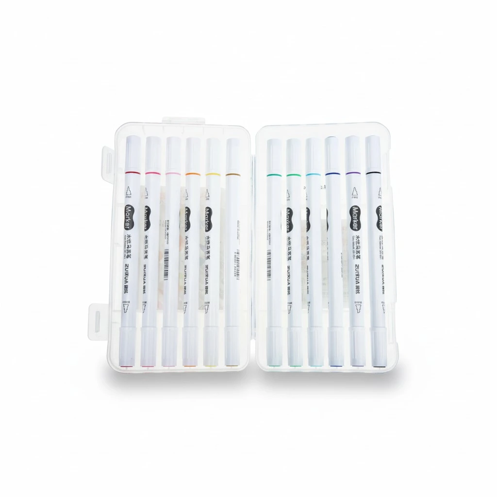 1 Set of Acrylic Paint Marker Pens Art Marker Pens Double-end Marker Pens Colored Marker Pens