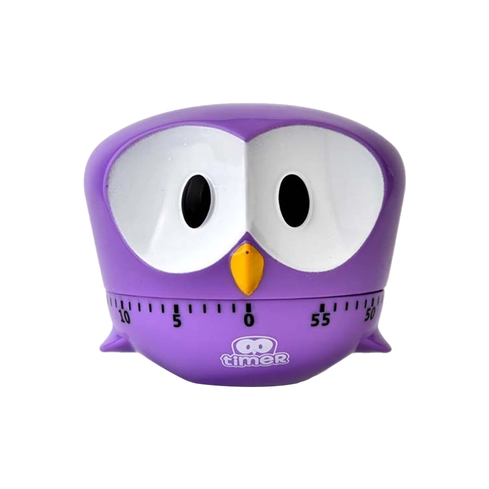 Home Owl Shape Cooking Timer Household Countdown Timer Manual Cooking Timekeeper Kitchen Reminder (Random Color)