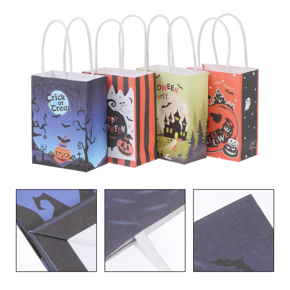 20Pcs Halloween Gift Bags Creative Gift Pouches Mini Paper Bags (Assorted Color)