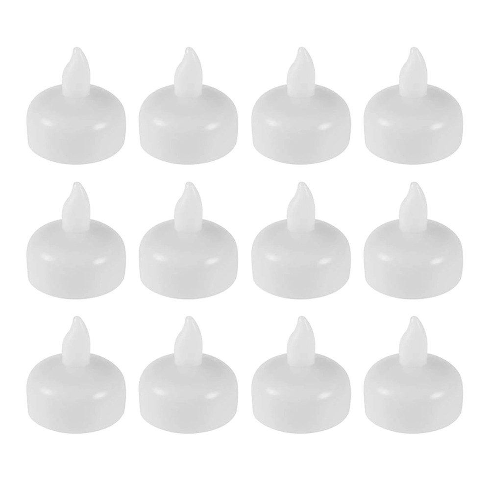 12 Pcs Waterproof LED Candle Nights Water Floating Lights Wedding Decoration