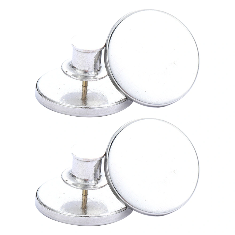 2 Pairs Multi-functional Metal Buttons Detachable Buttons Curtain Buttons