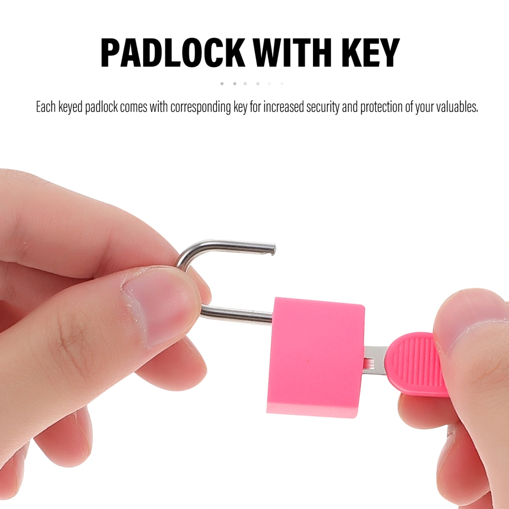 2pcs Padlock With Key Travel Lock Replacement Security Padlock Lock for Locker