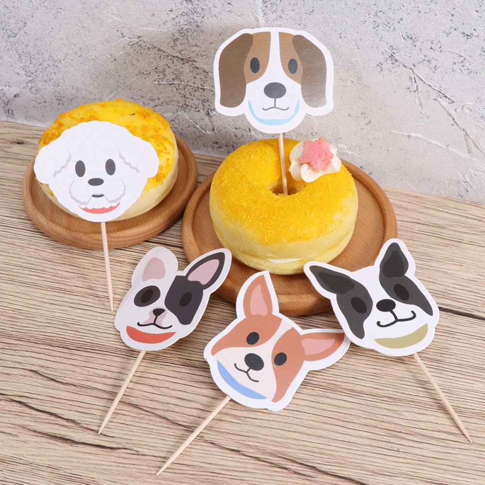 32pcs Pet Dog Series Shape Cake Toppers Cake Decoration Cartoon Birthday Party Dessert Table Decoration