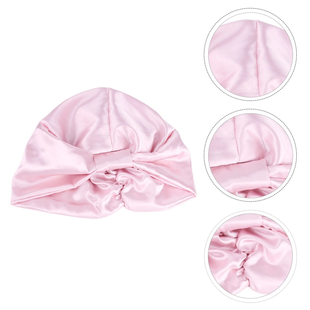 2Pcs Imitated Silk Chemo Caps Housework Women Head Cover Elastic Sleeping Hat