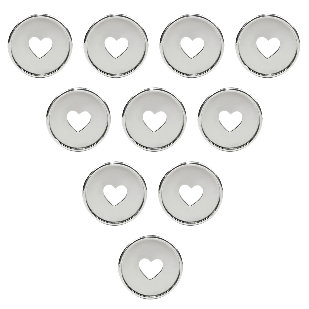 10Pcs Book Binding Discs Binder Rings Planner Discs Heart Binding Buckle for School