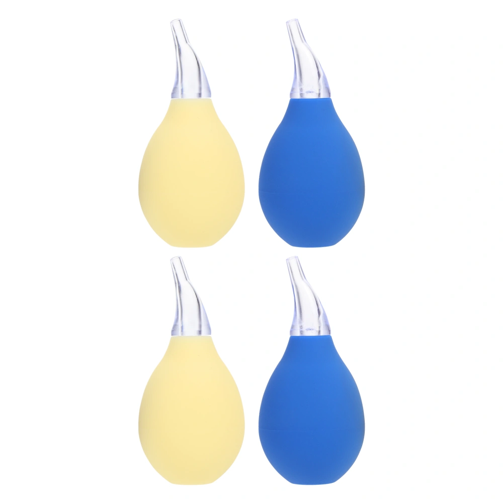 4Pcs Manual Baby Nose Sucker Newborn Nasal Aspirator Infant Nose Cleaner