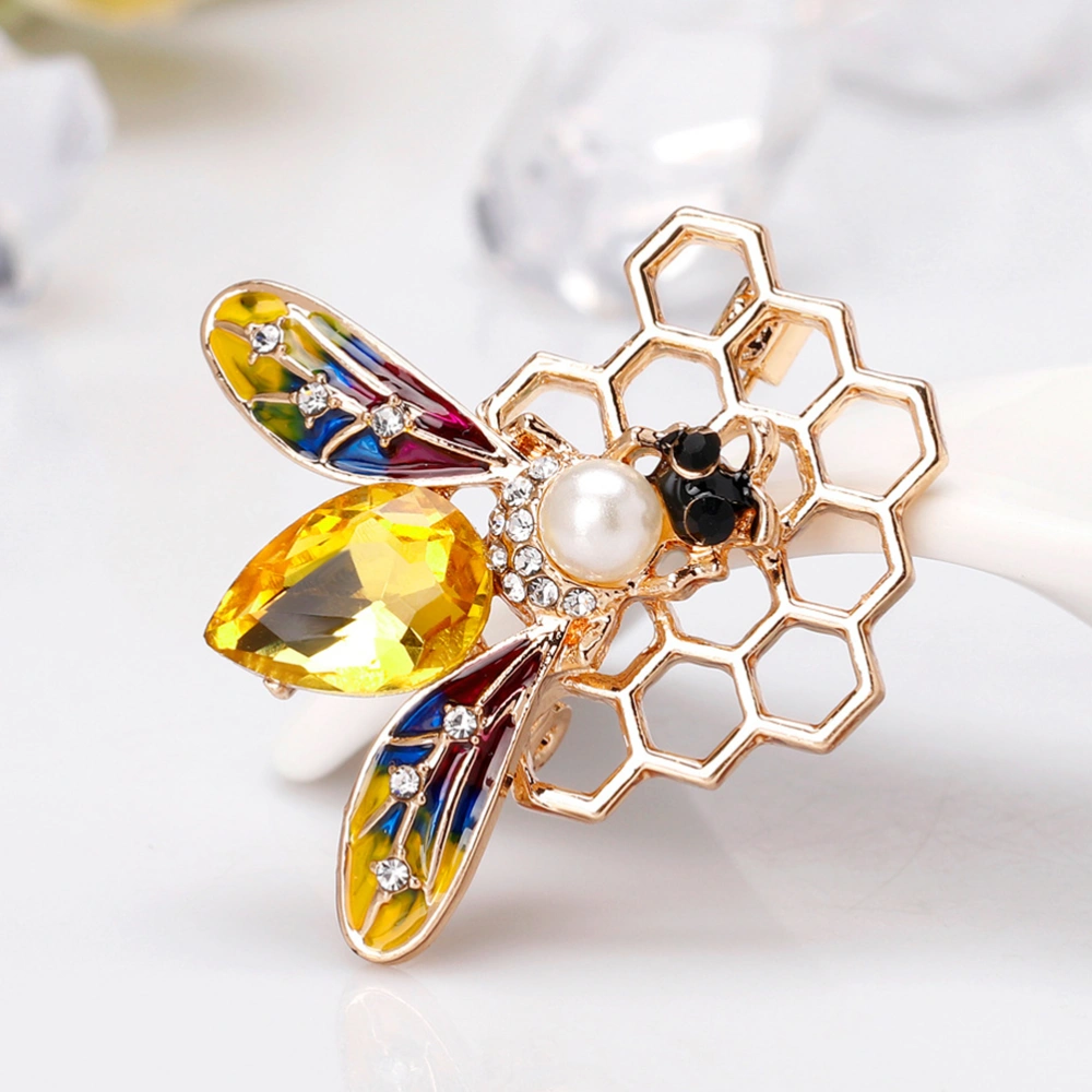 2pcs Alloy Fashion Personality Dripping Bee Brooch Clothing Accessories Brooch