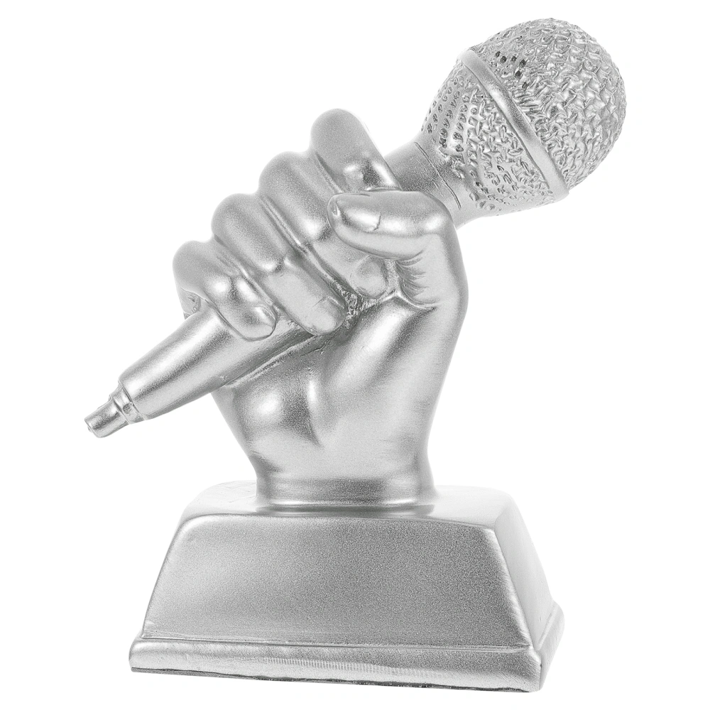 Microphone Trophy Adornment Singing Competition Award Children Musical Trophy