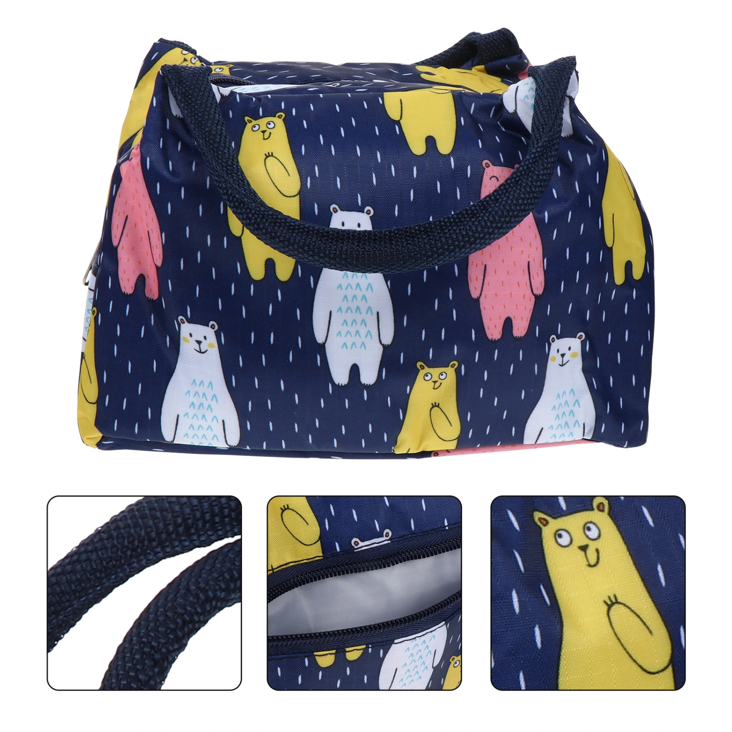 Creative Portable Lunch Bento Bag Thermal Insulated Lunch Box Tote Cooler