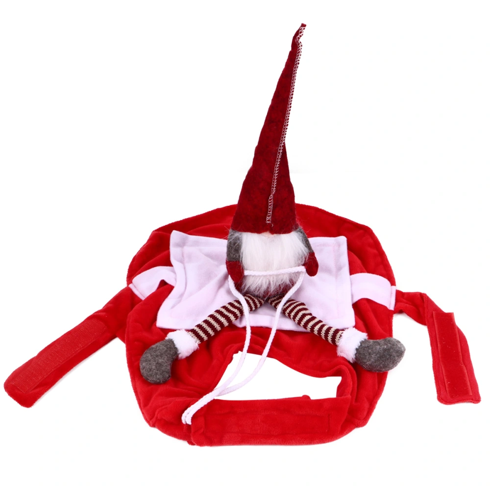 Christmas Pet Clothes Santa Riding Design Costume Pet Decorative Costume