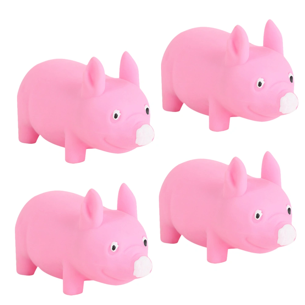 4Pcs Stretchy Pig Toys Pig Shaped Squeeze Toys Adorable Stress Relief Toys Birthday Party Favors