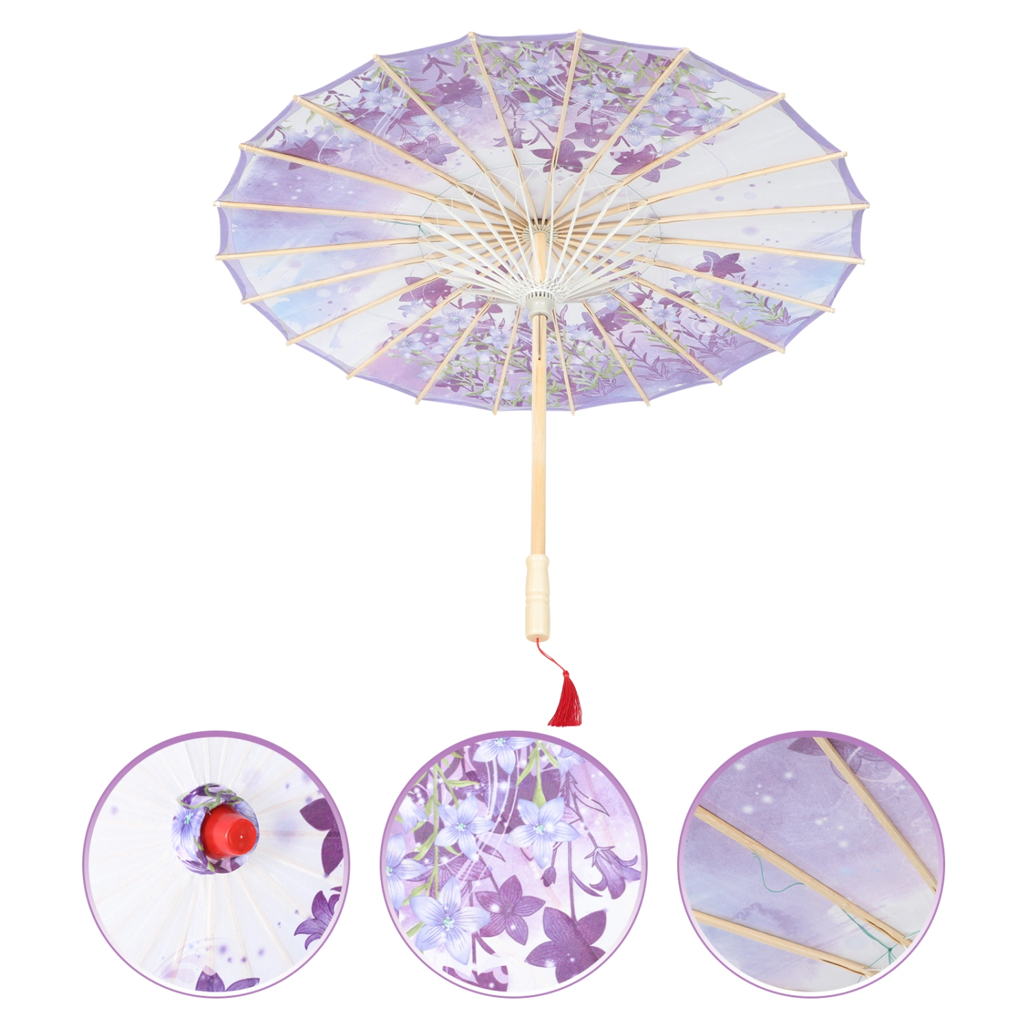 Silk Cloth Umbrella Japanese Art Classical Dance Umbrella for Parties Photography Cosplay