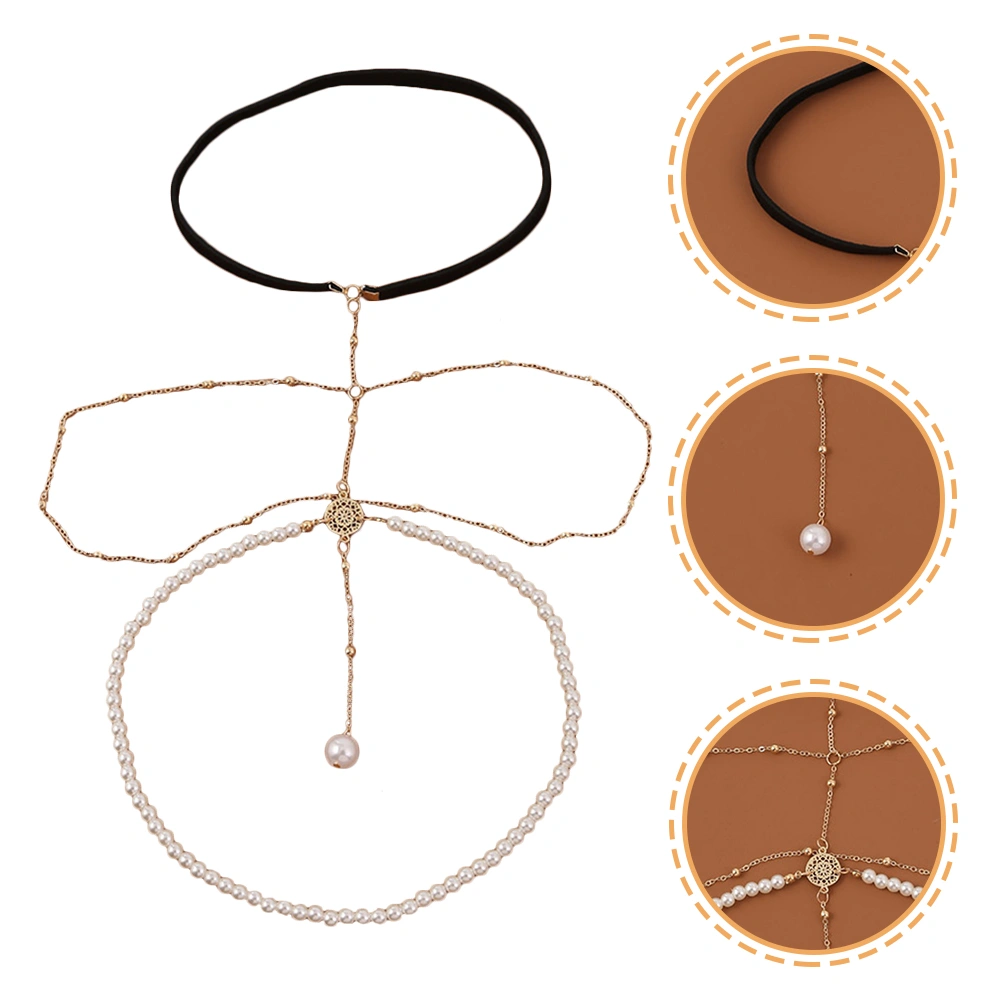 Layered Leg Chain Thigh Chain Body Chain Thigh Jewelry Pearl Leg Jewelry