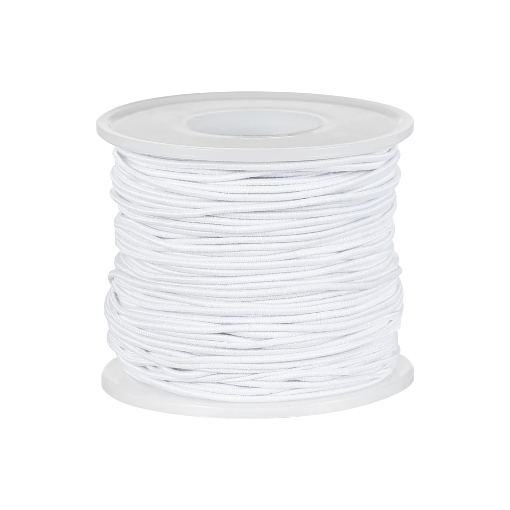 Artibetter 1 Roll 50M Elastic Band Handmade Elastic Thread DIY Manual Wiring Strong Rope for Bracelet Jewelry Clothes (White)