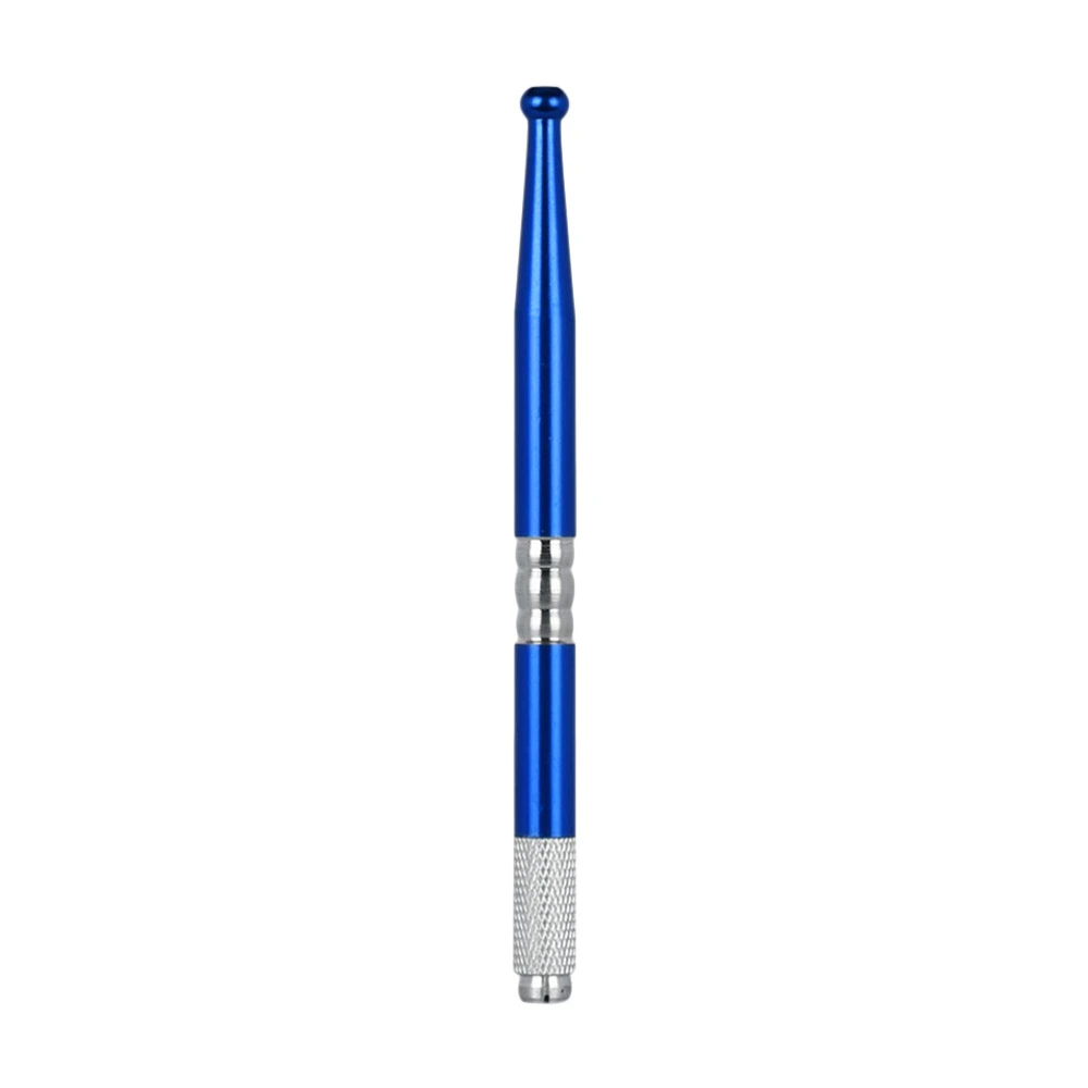 1pc Semi-Permanent Eyebrow Pen Round Head Pen Multifunction Eyebrow Embroidery Pen (Blue)