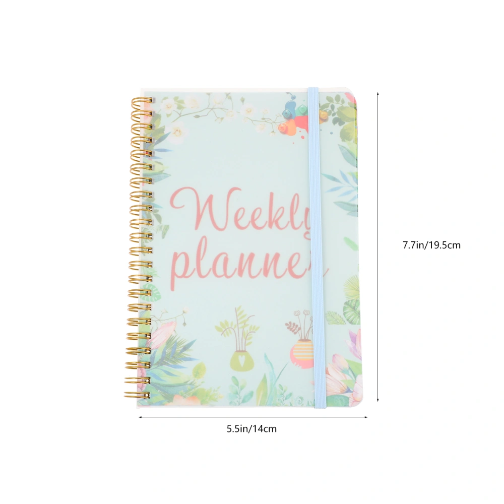 English Notepad Coil Schedule Notebook Daily Planner Notebook Student Notepad