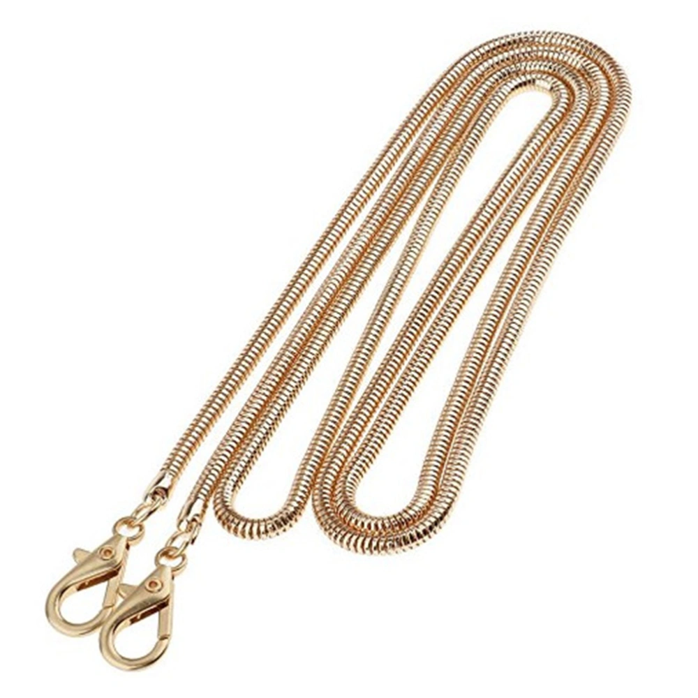 High-end Metal Copper Skinny Snake Chain Bag Chain Strap Replacement for Handbag Crossbody Bag Shoulder Bag (Gold)