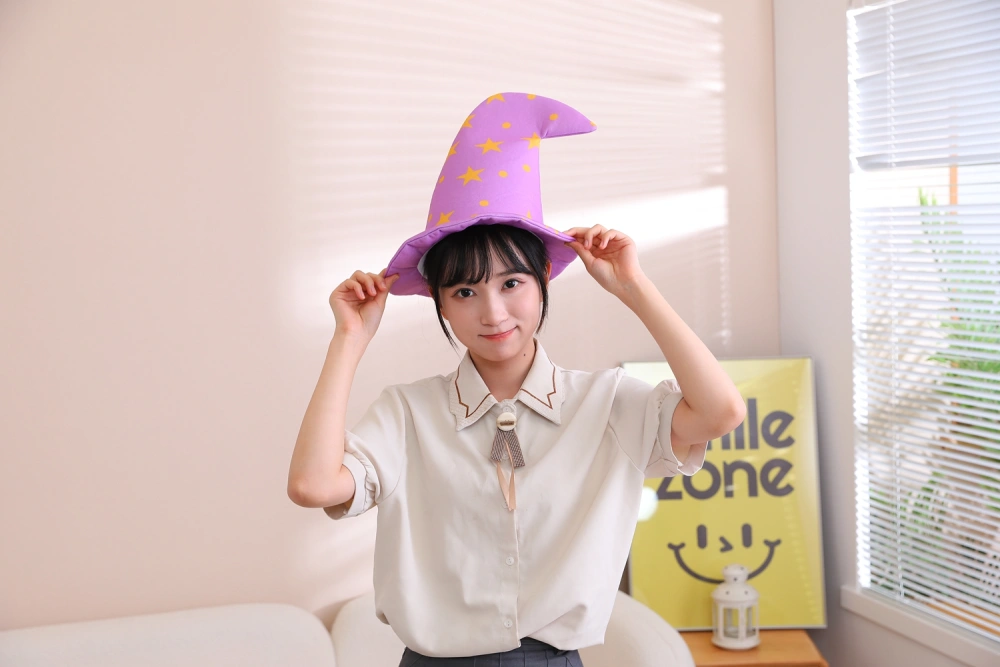 Halloween Masquerade Witch Hat Cosplay Felt Witch Hat Halloween Costume Hat