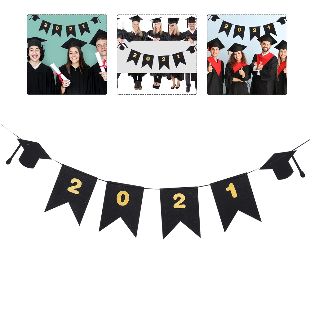 1pc Graduation Party Swallowtail Hanging Banners Party Scenes Hanging Ornaments