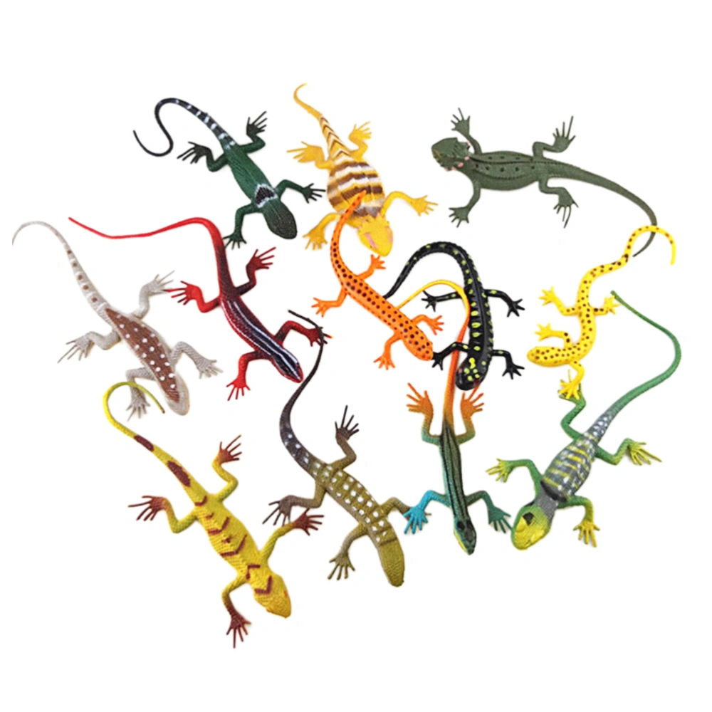 1 Set of 12pcs Artificial Lizard Model Simulated Reptile Figures Mini Animal Model