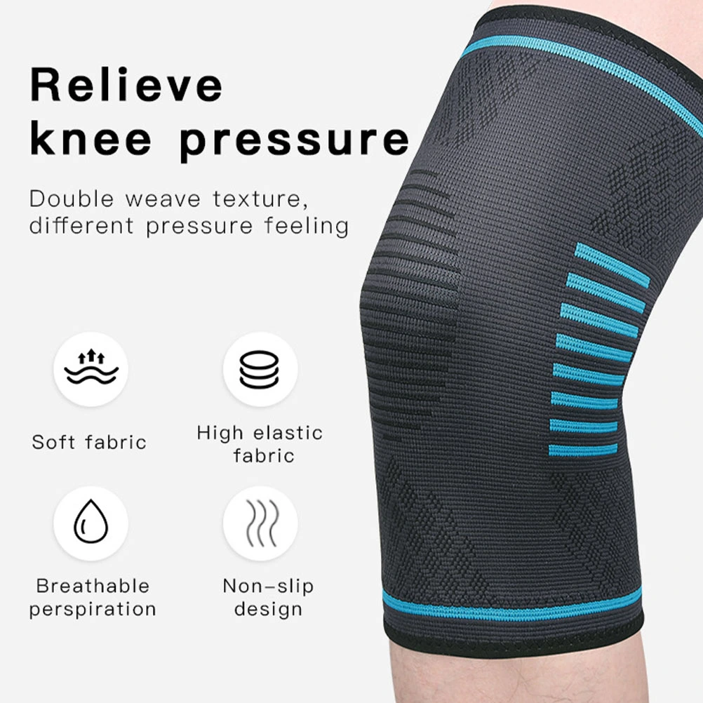 2Pcs Elastic Knee Brace Breathable Kneepad Knee Support Knee Protector Fitness Accessory
