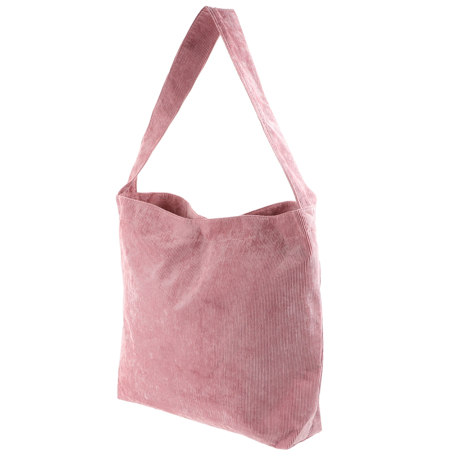 1Pc Simple Shoulder Bag Corduroy Storage Handbag for Female Women Ladies
