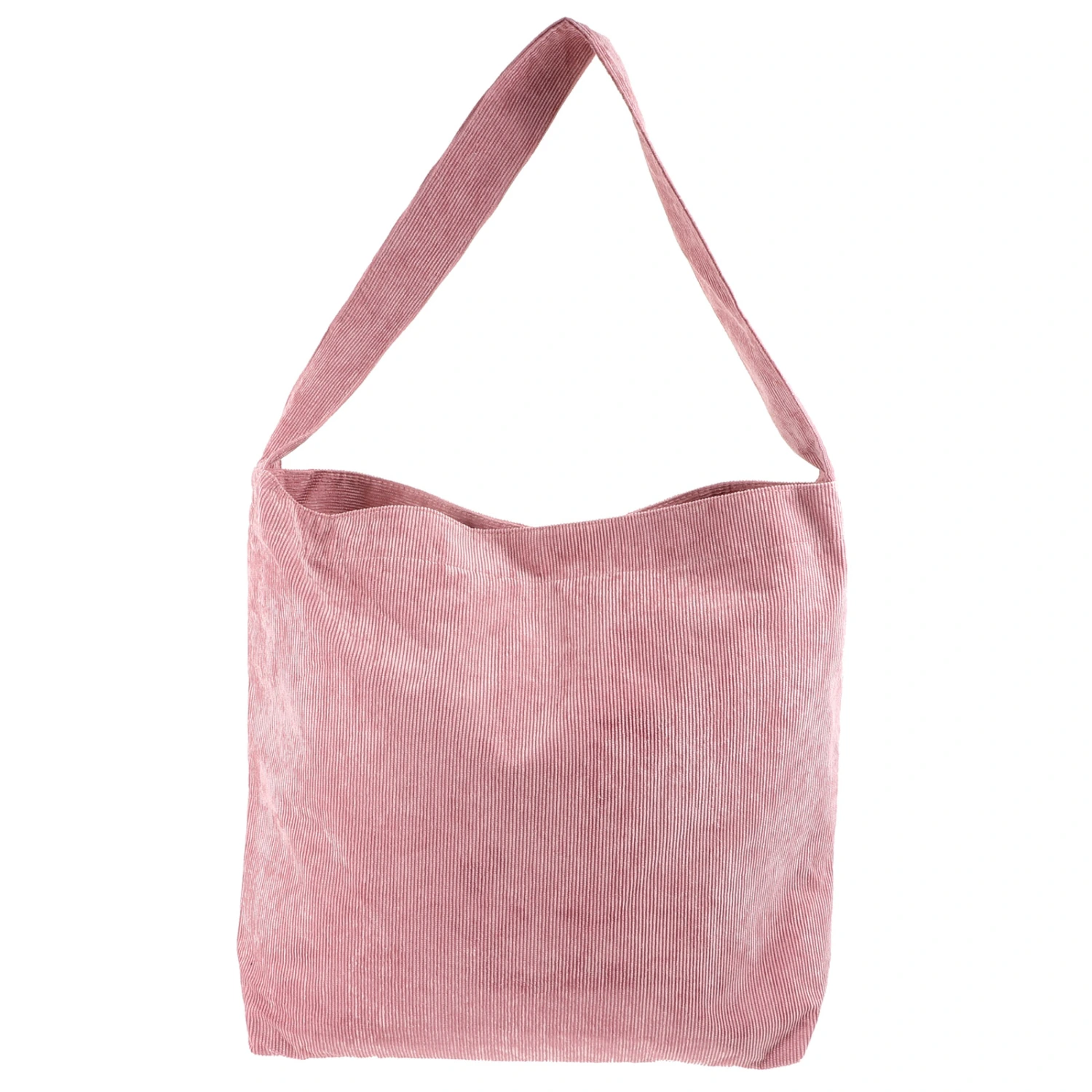 1Pc Simple Shoulder Bag Corduroy Storage Handbag for Female Women Ladies