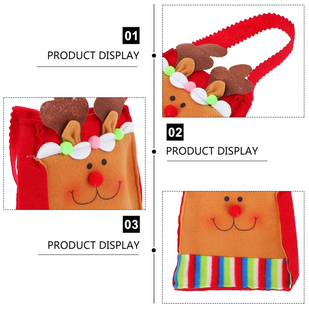 3pcs Festive Gift Pouches Hand-held Gifts Bags Useful Candy Wrapping Bags