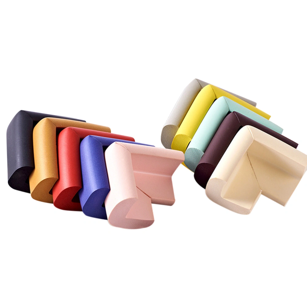 10pcs Anti-Collision Angle Table Corner L-Shaped Protectors Guards for Baby Kids Protection (Random Color)