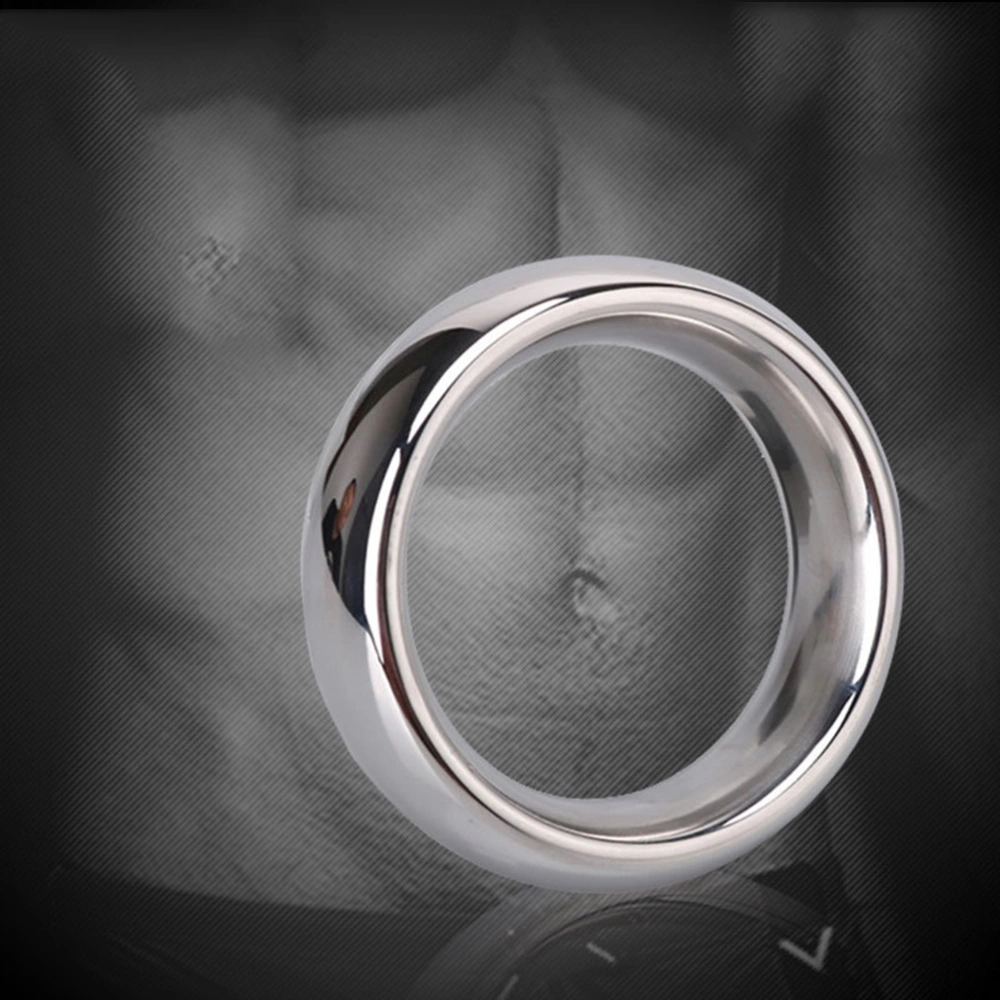 Mirror Polish Ring Stainless Steel Penis Rings Glans Ring Erection Enhancing Rings 45mm