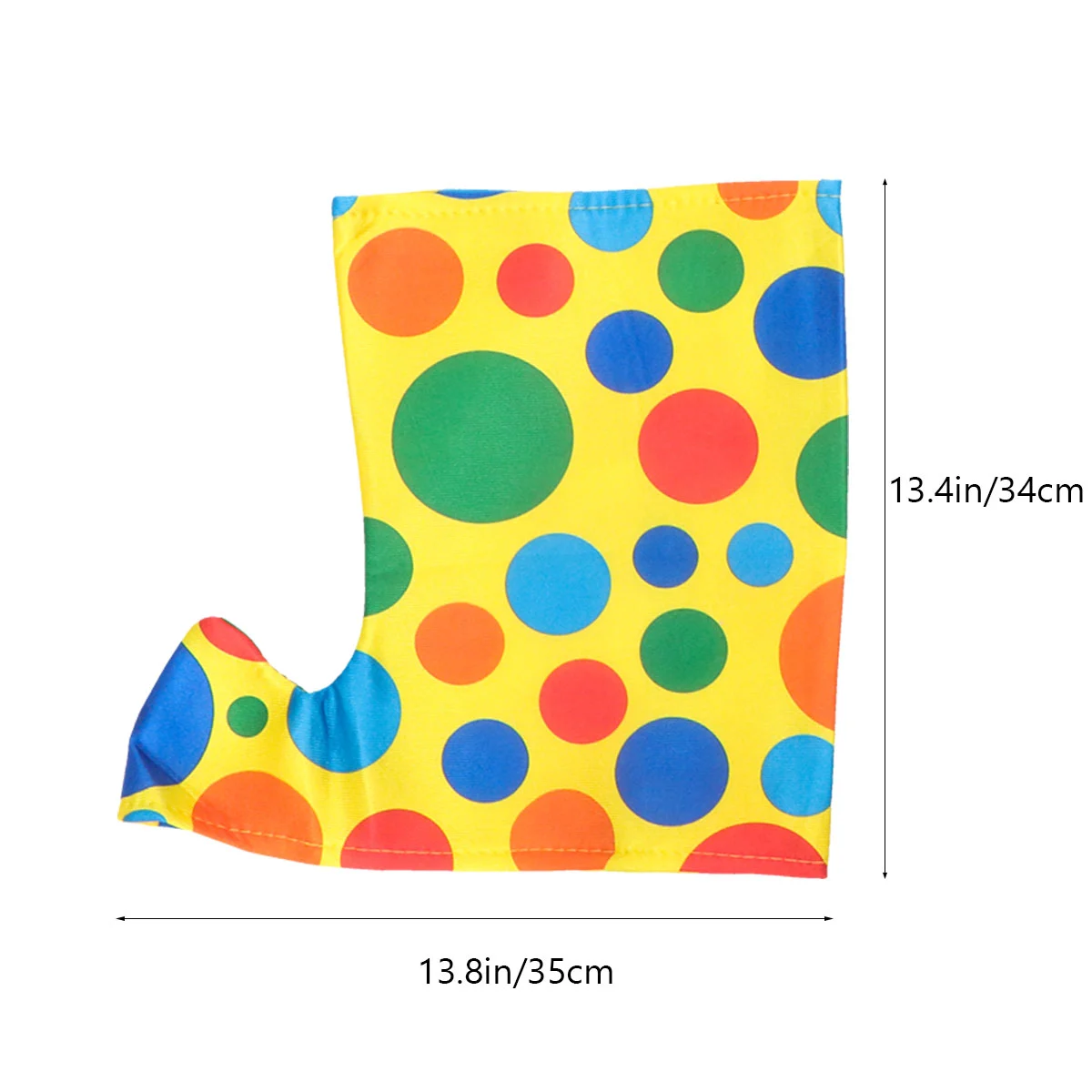 1 Pair Clown Shoes Cover Halloween Dots Shoes Cover Cosplay Costumes Accessories Party Events Supplies for Party (Colorful)