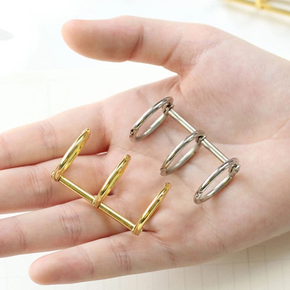6Pcs Loose Leaf Binder Rings 3-rings Binder Rings Metal Binder Rings for Notebook