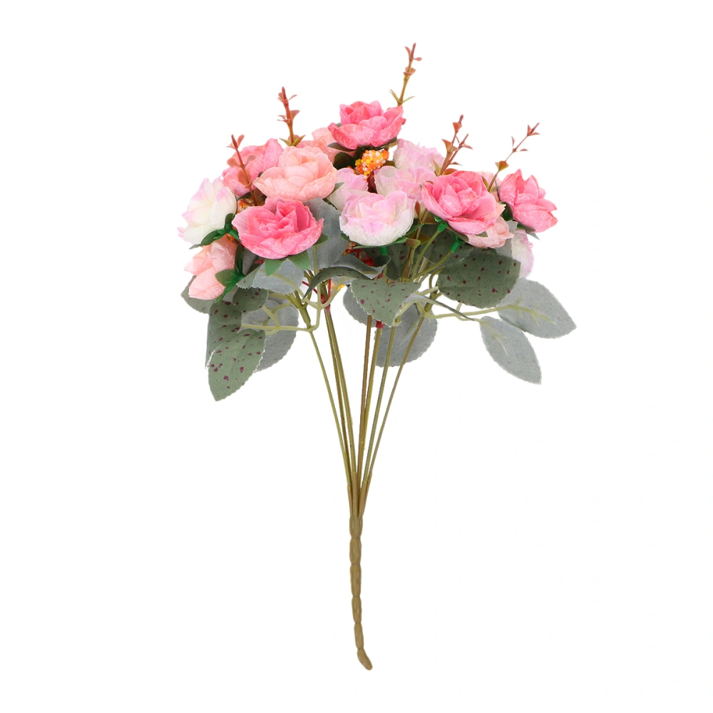 Artificial Rose Single Stem Flowers Fake Plants Simulation Flowers Home Office Photography Props (Carnation)