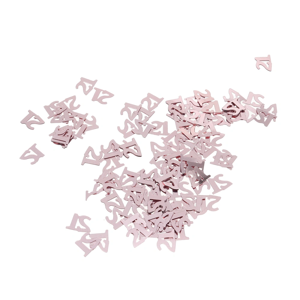 1 Pack of 30G Paper Scrap Birthday Confetti Anniversary Celebration Party Confetti - Number 21