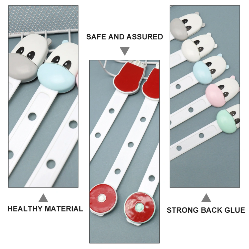 4pcs Baby Proofing Locks Cabinet Strap Locks Child Safety Drawer Adhesive Locks