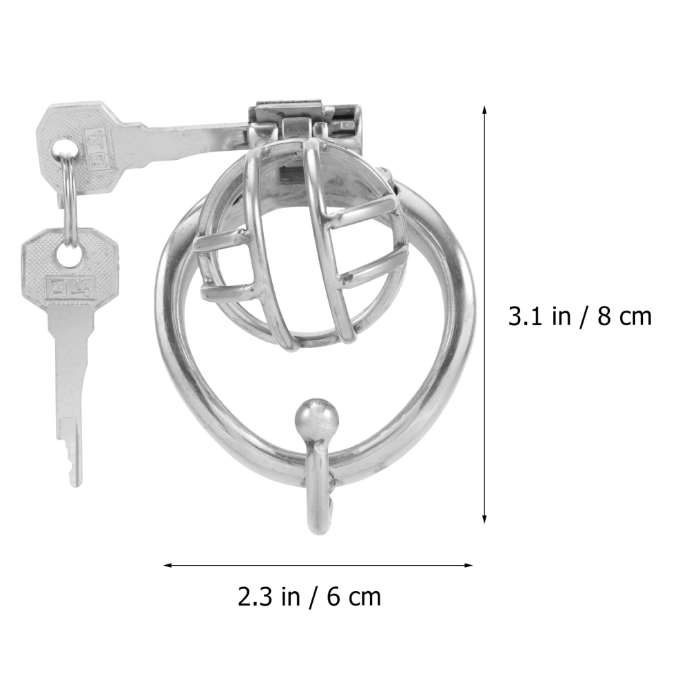 Stainless Cage Anti-Off Ring Male Stealth Lock Device Curved Snap Ring 40mm