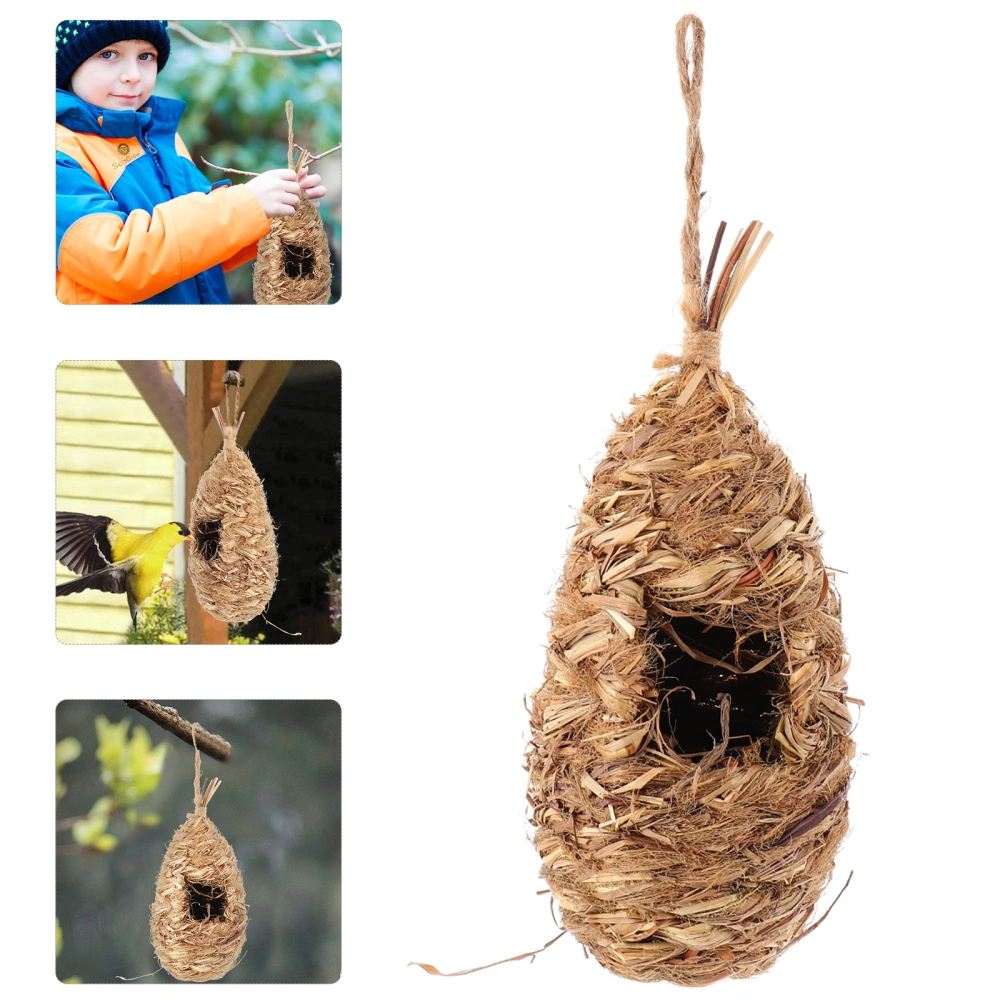 1pc Gardening Birdcage Hibiscus Bird's Nest Decor Straw Bird Nest Garden Decor